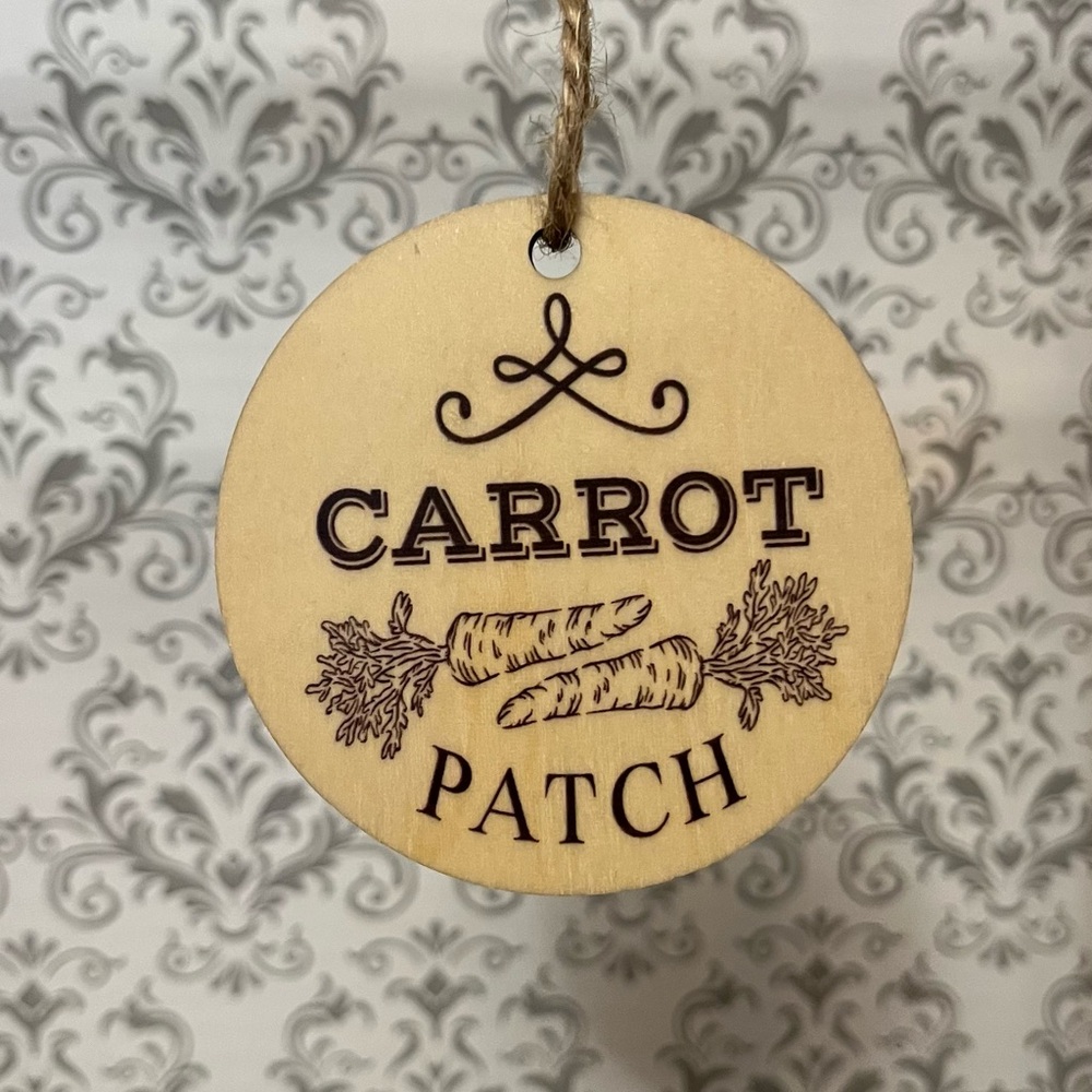 Sublimation Carrot patch Round